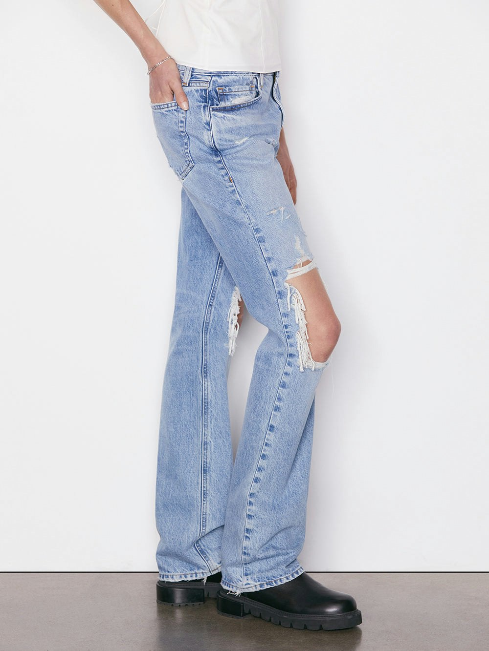 jeans side view